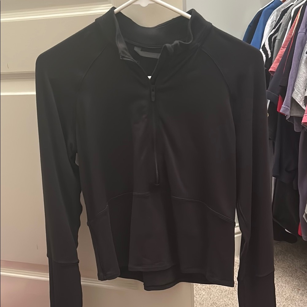 Black Women's Quarter-Zip Top